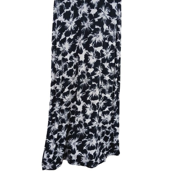 Apt 9 Womens Long Maxi Floral Dress Sleeveless Black White Size PM Petite Summer - Picture 9 of 9